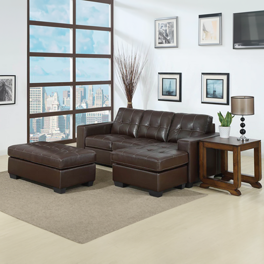 Chaise Corner Lounge Suite with Ottoman