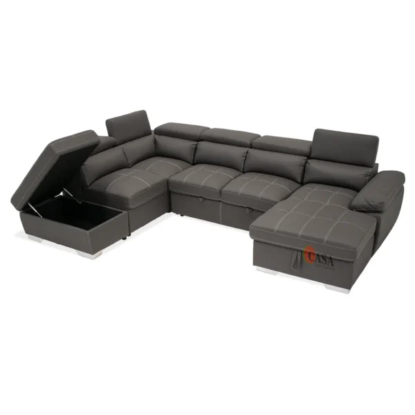 Luminor Sofa Bed with Chaise - Image 3